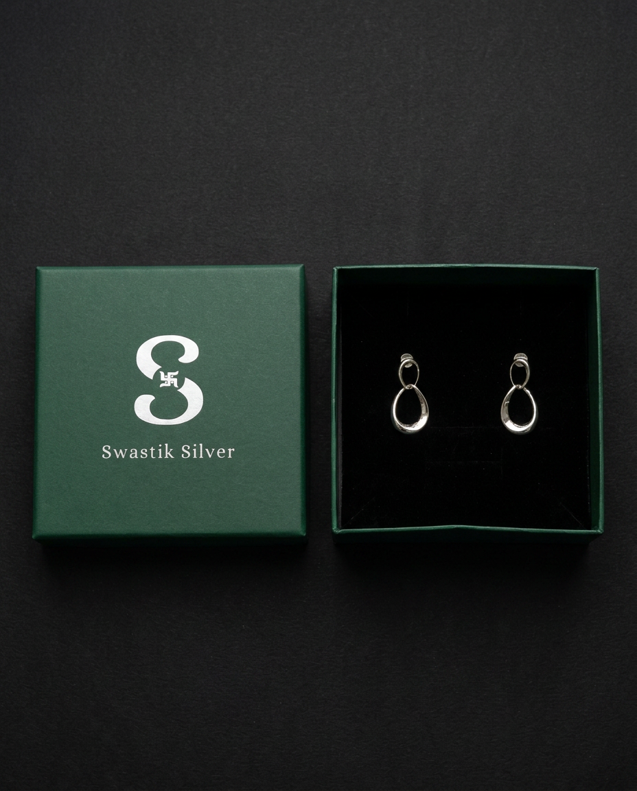 Silver Infinity Teardrop Link view 3