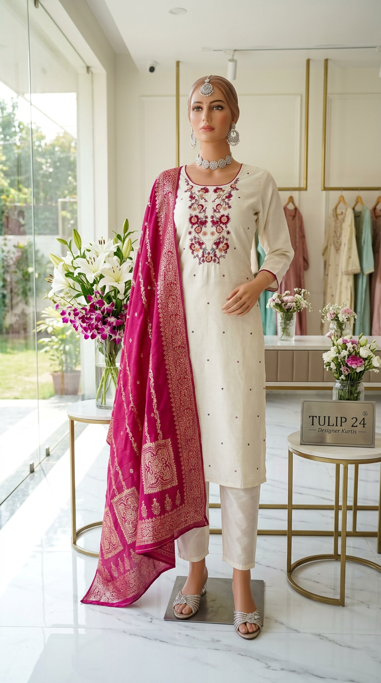 Tulip Designer Kurti view 3