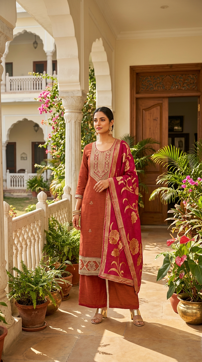 Rajvi Kurta Set view 3