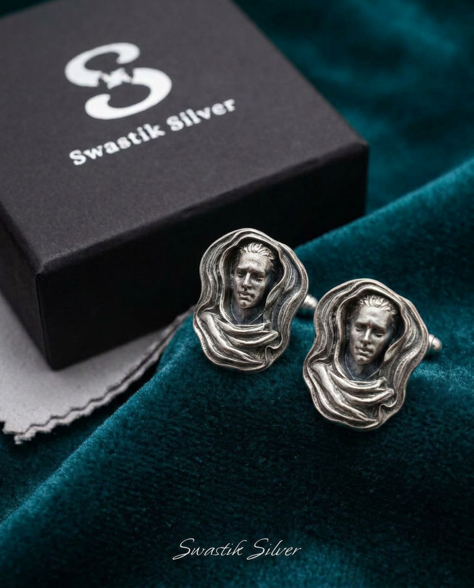 Veiled Greek / Roman Sculpture Cufflinks