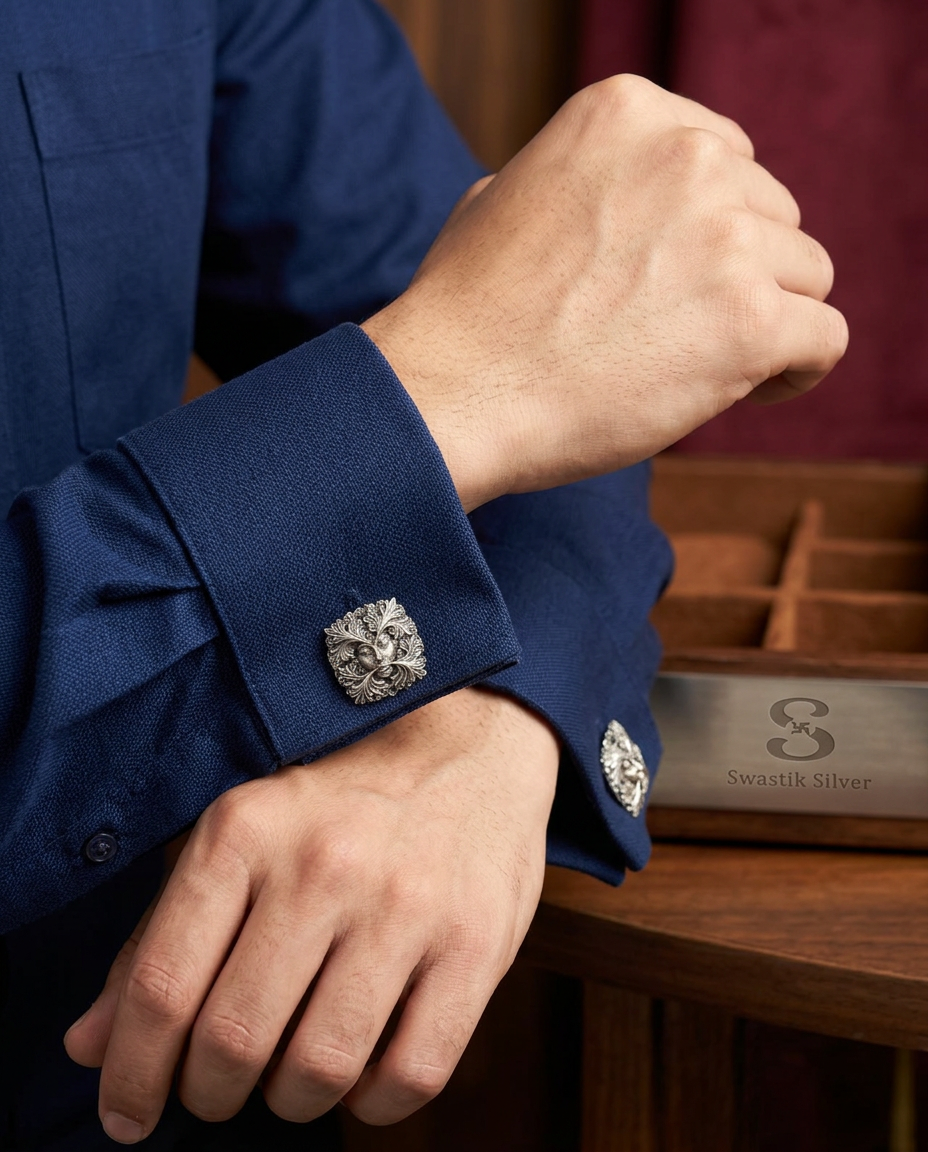 Green Lady - Forest Spirit Cufflinks view 2