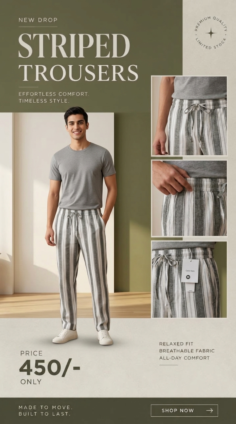 Striped Trousers
