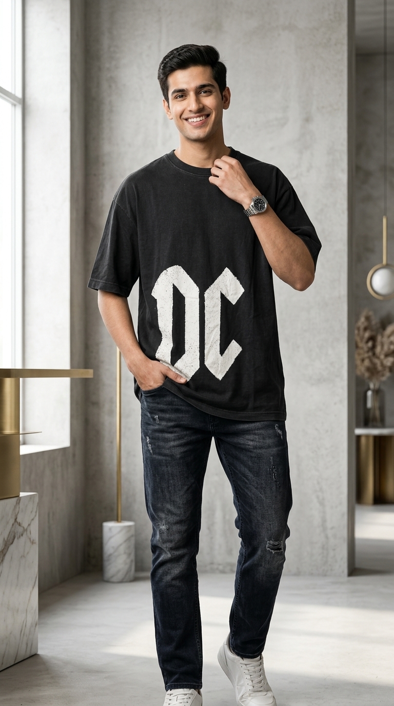 Oversized Black T-Shirt