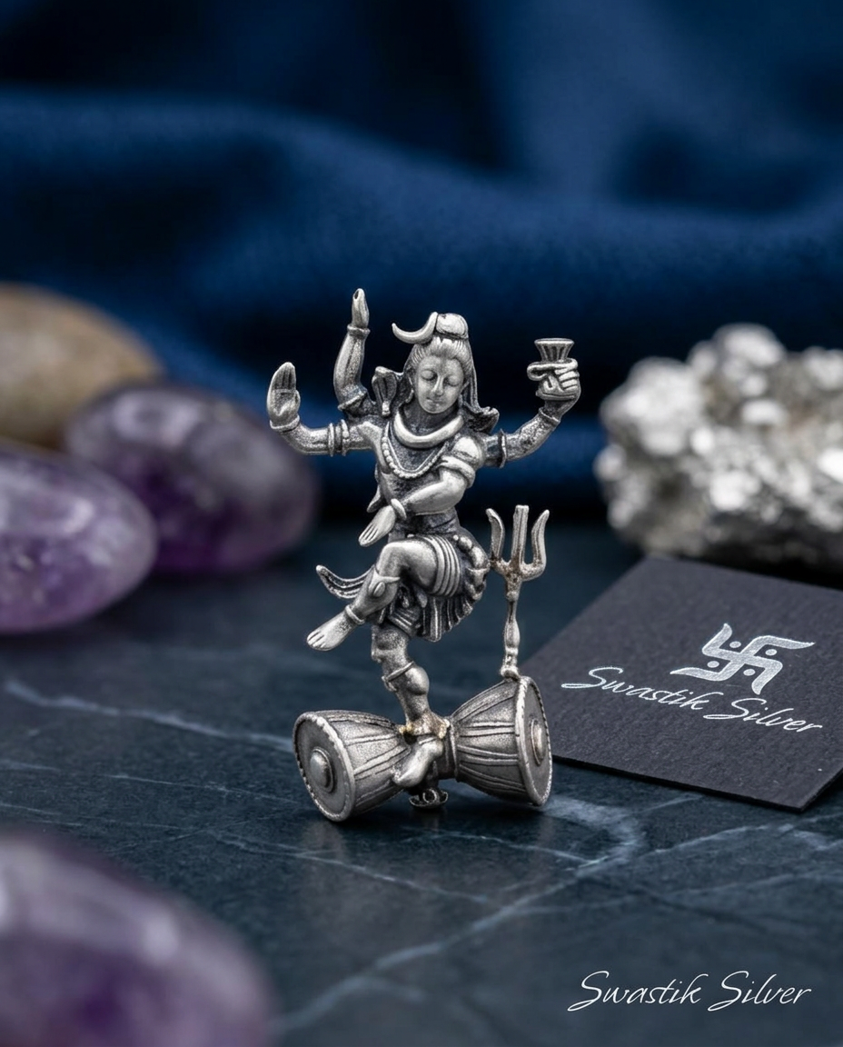 The Nataraja Power Silver Brooch