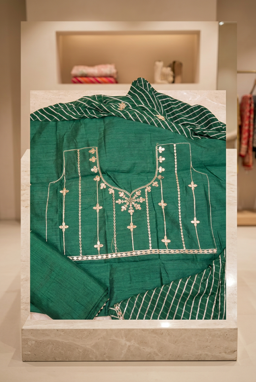 Gota Patti Ggt Saree view 4