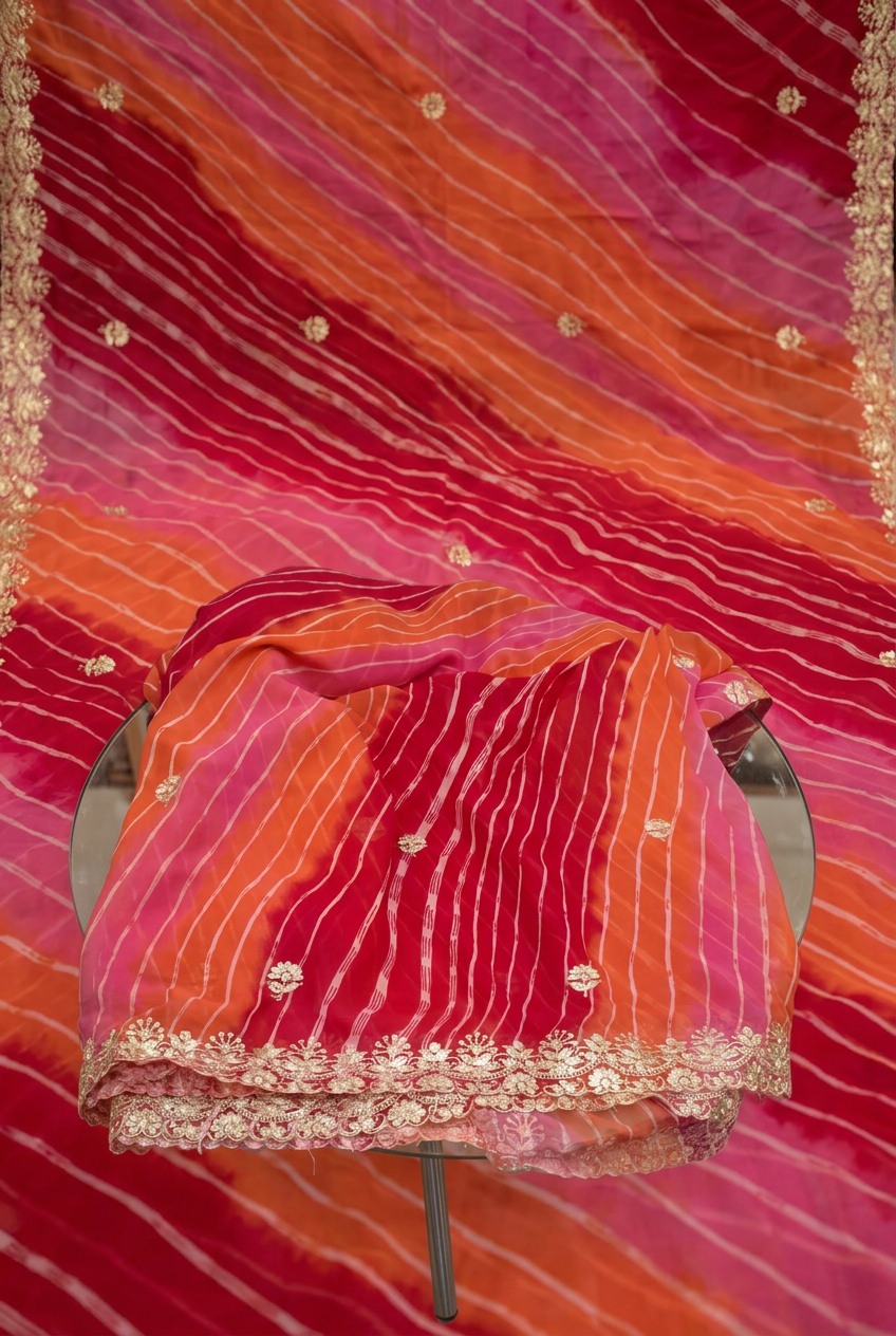 Ggt Gota Patti Saree view 2