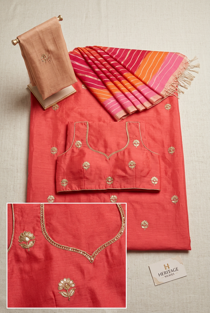 Ggt Gota Patti Saree view 4