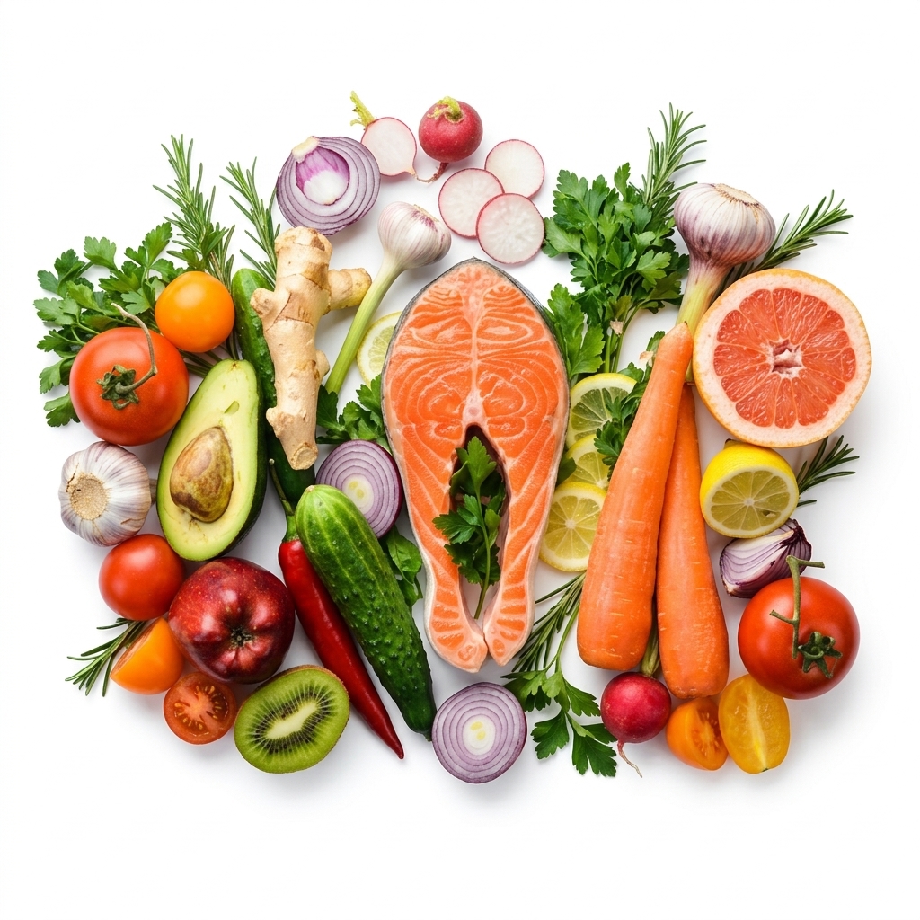 Fresh Salmon & Mixed Vegetables