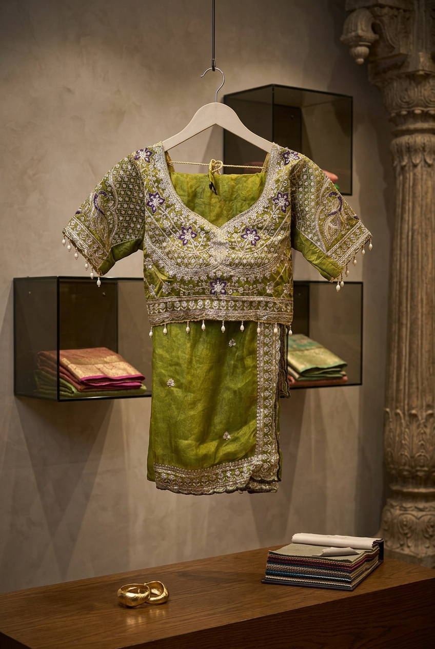 Organza Tissue Saree view 2
