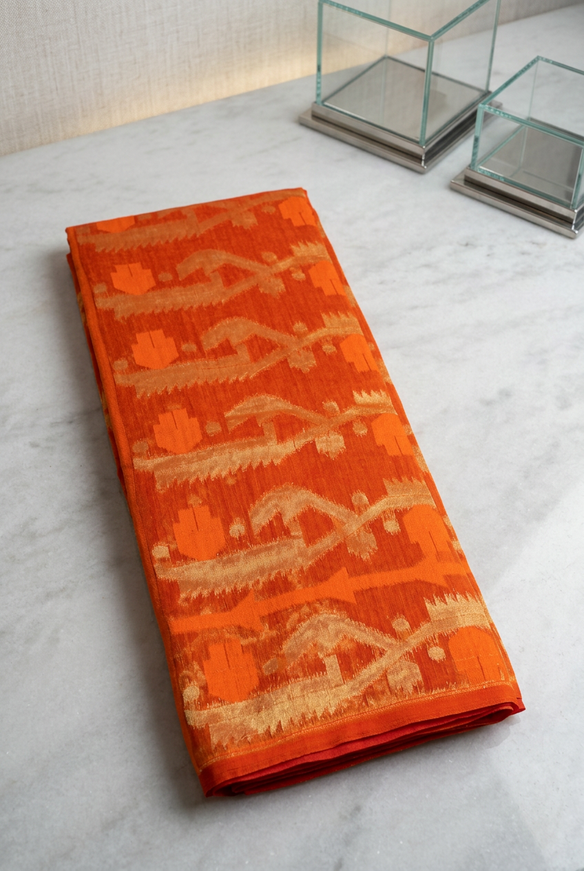 Dhakai Jamdani Muslin view 2