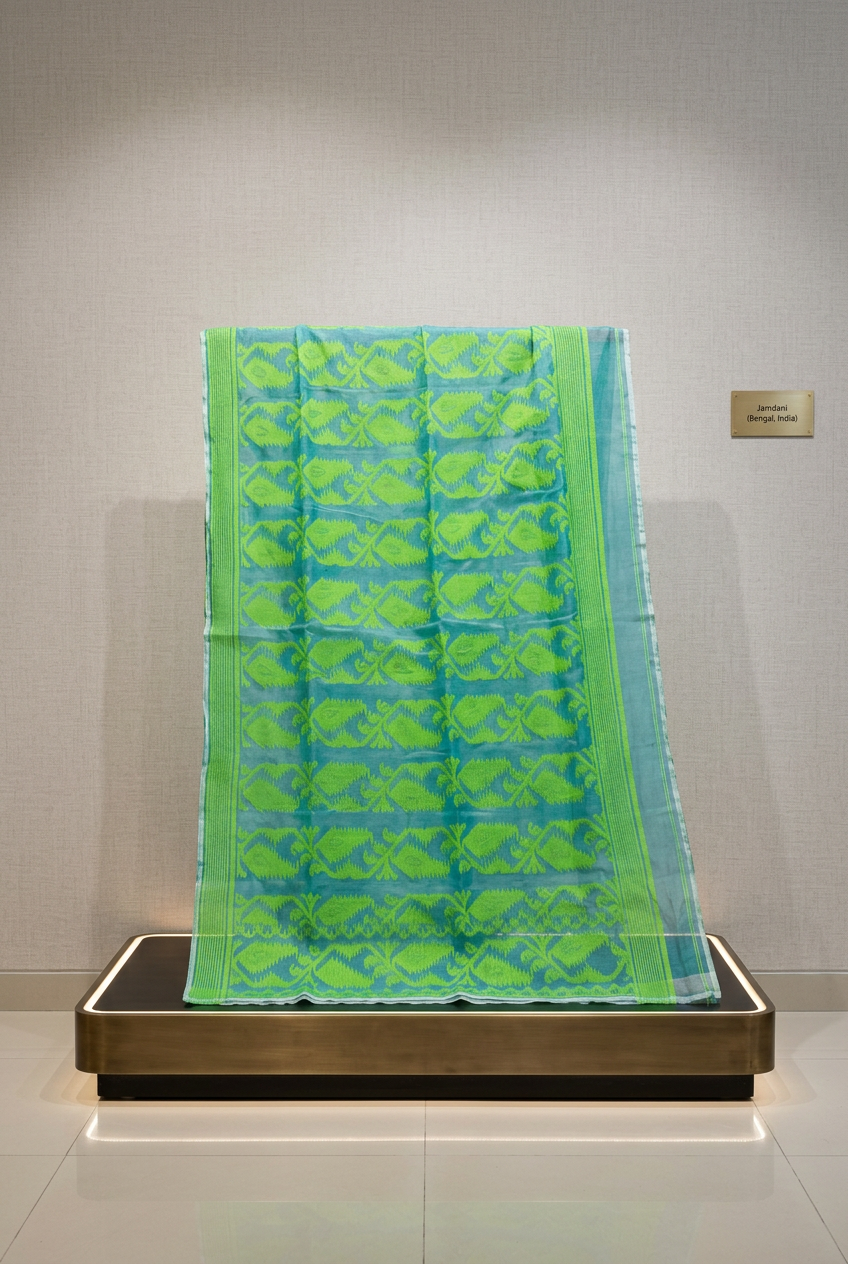 Dhakai Jamdani Saree view 4