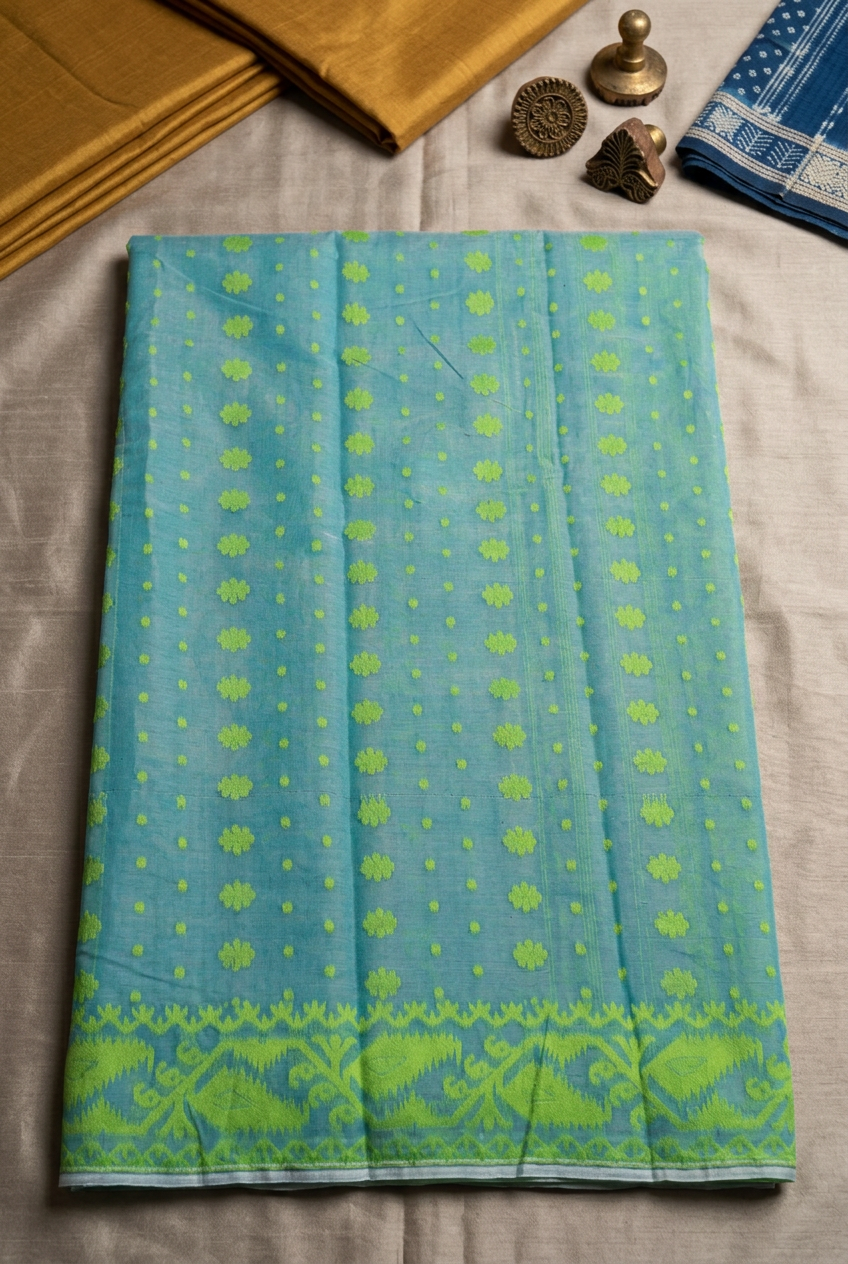 Dhakai Jamdani Saree view 3