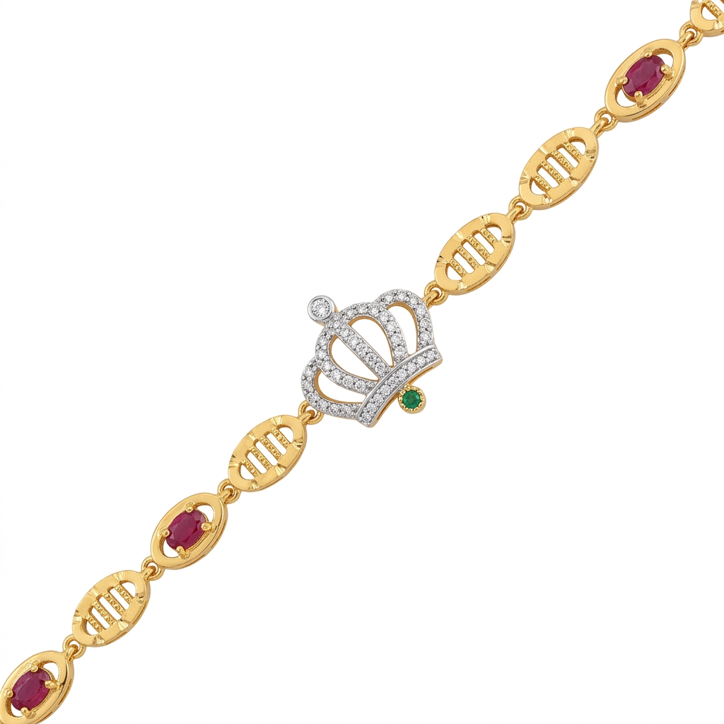 Gold And Ruby Bracelet