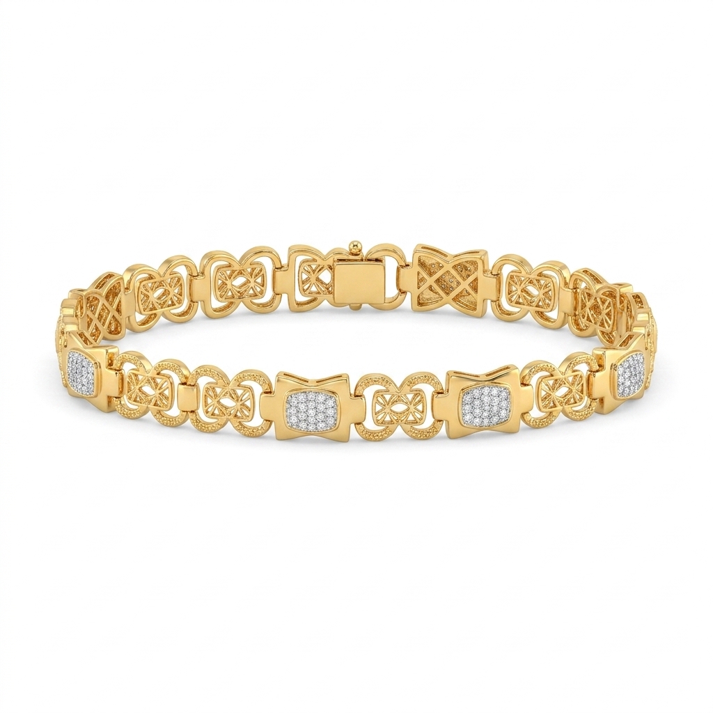 Gold and Diamond Bracelet