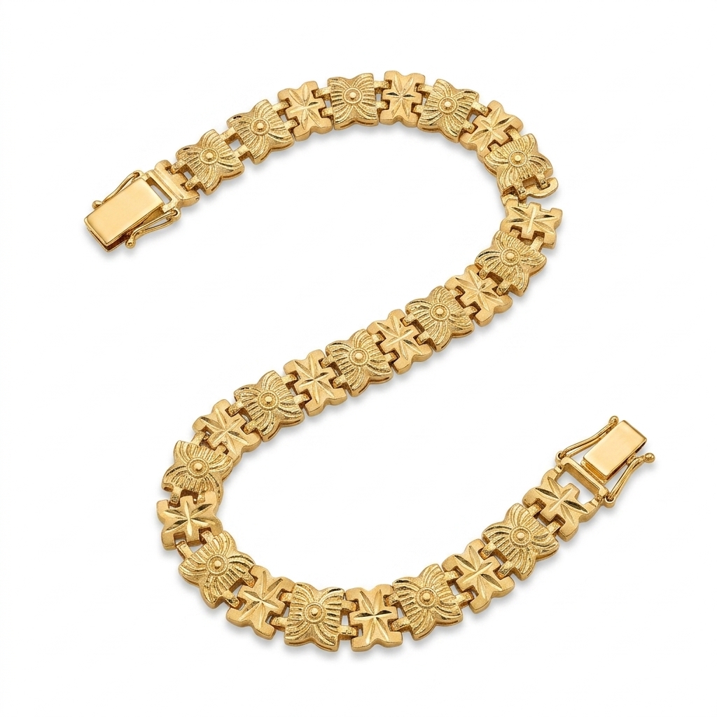 Gold Floral Bracelet