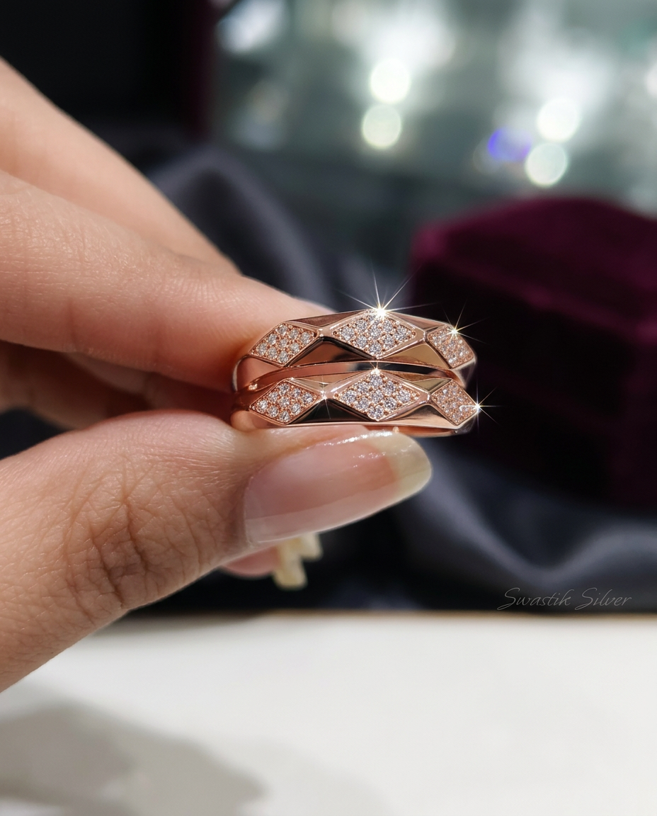 Rhodium Plated Diamond Ring view 7