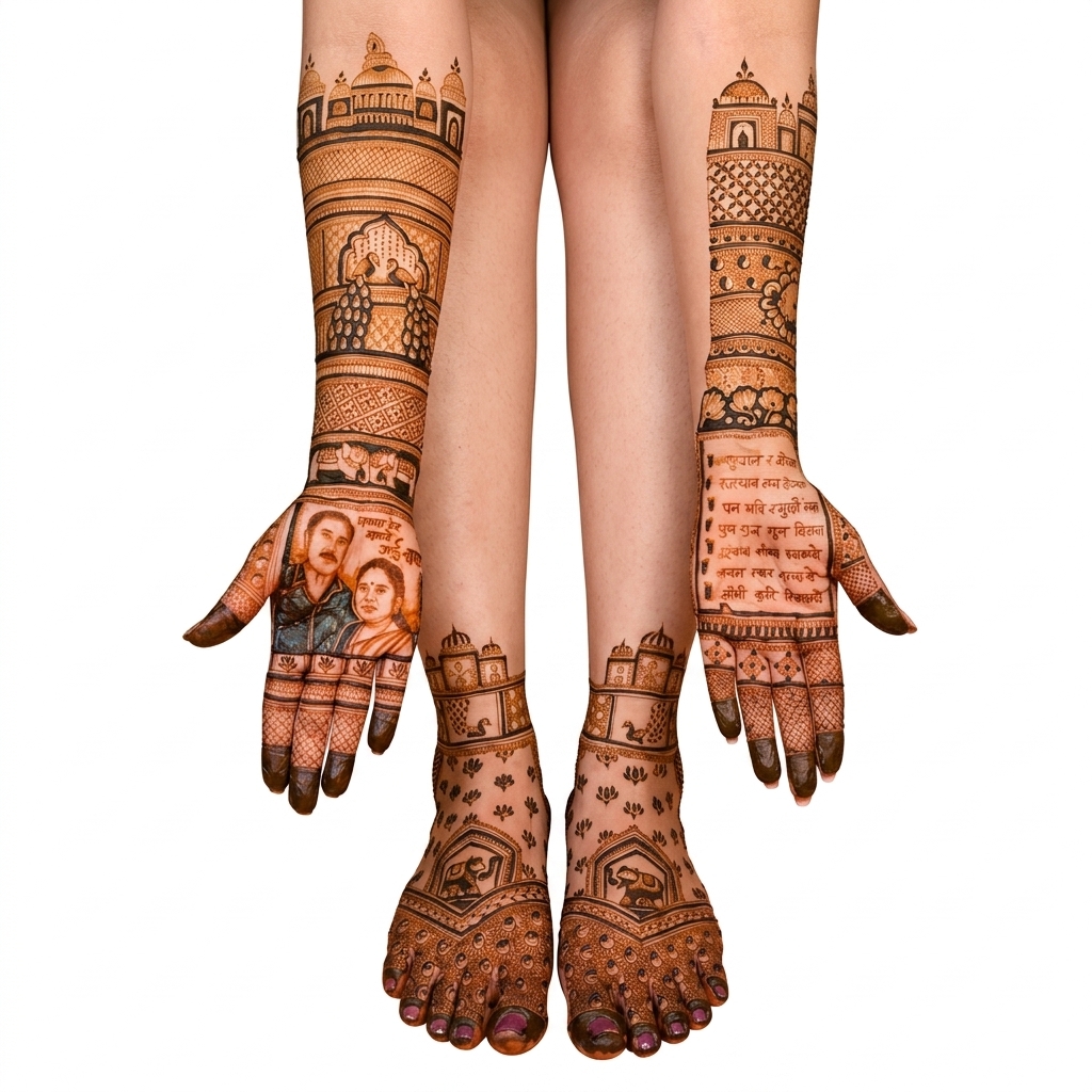 Traditional Henna Mehndi Design
