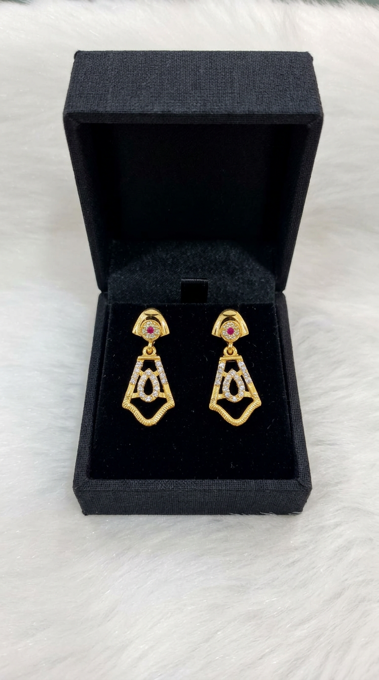 Gold Plated Earrings 004 view 2