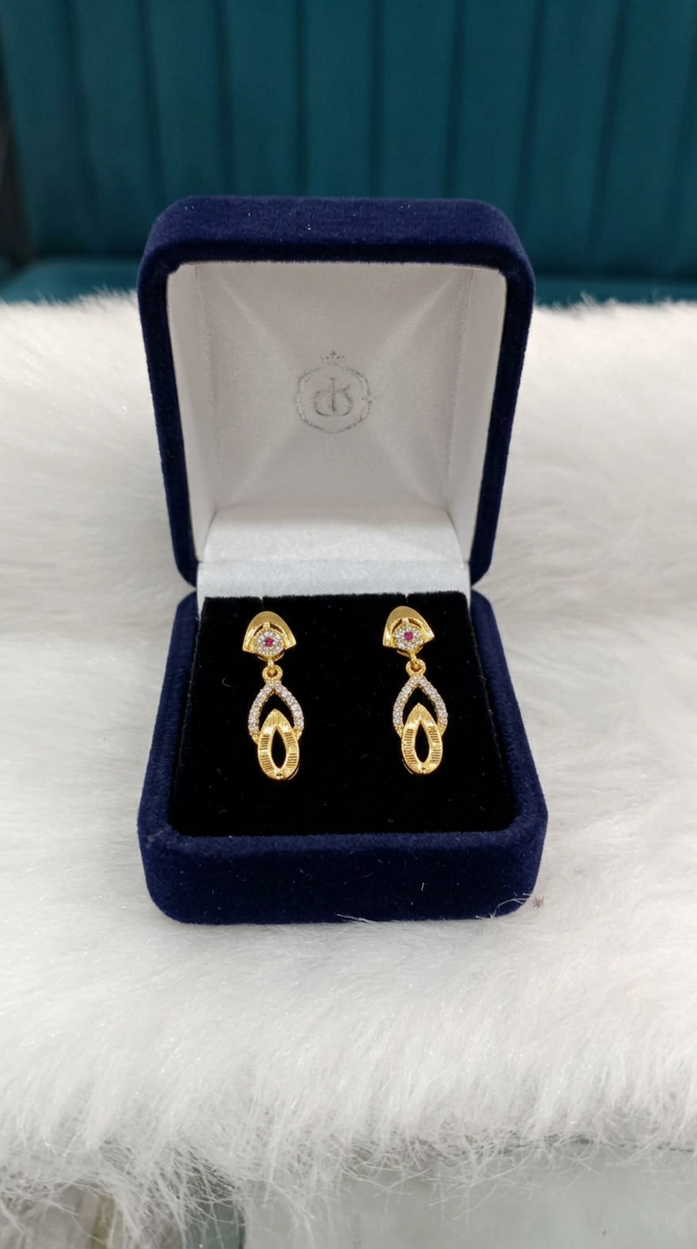 Gold Plated Earrings 005 view 2