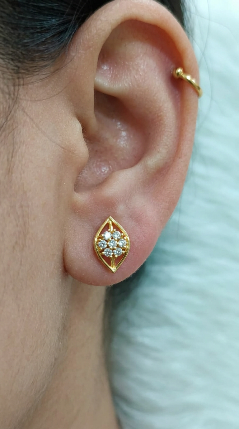 Gold Plated Earrings 23 view 2