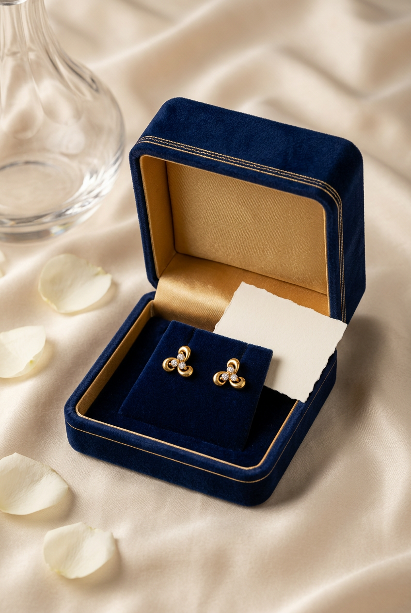 Gold Plated Earrings 29 view 2