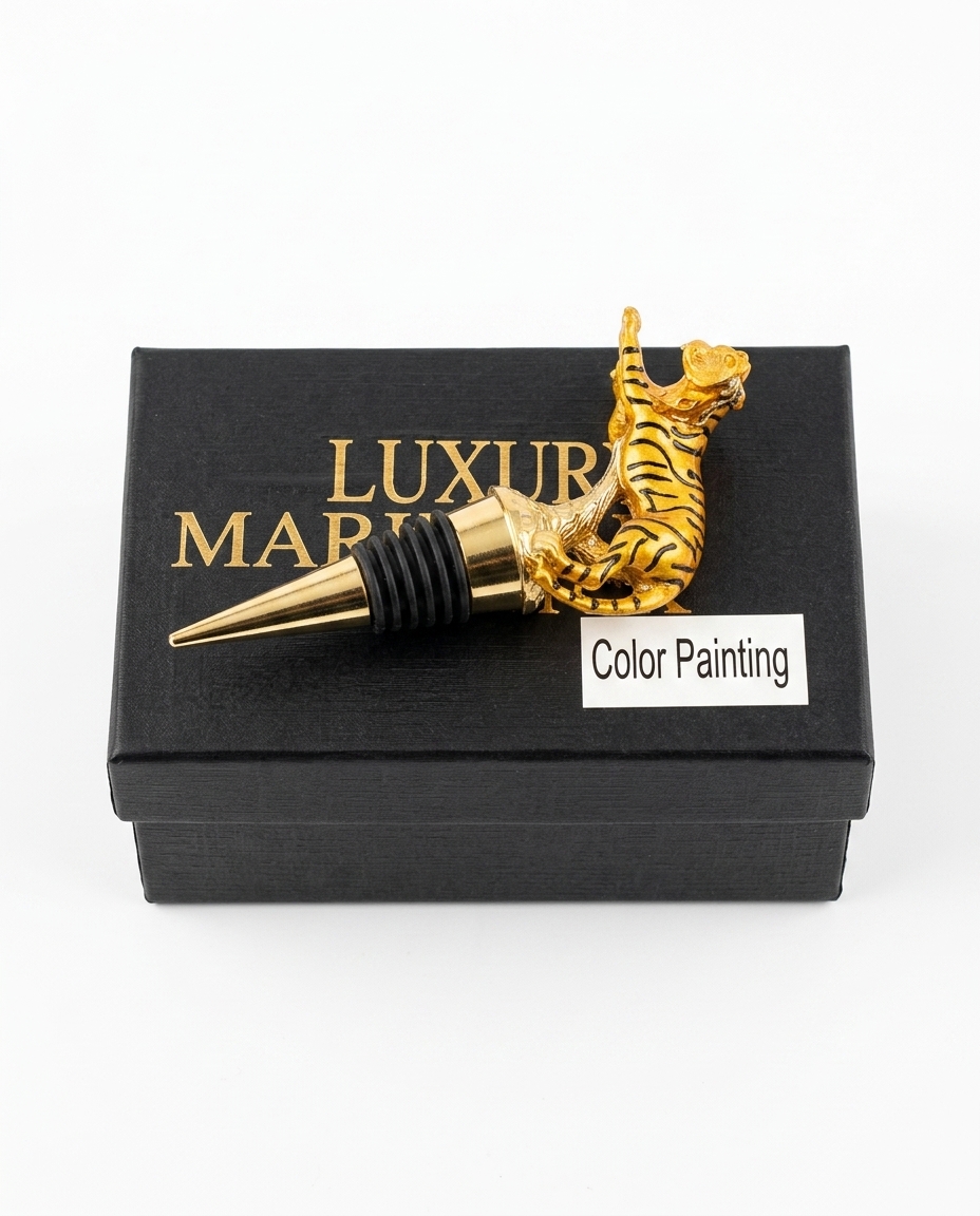 Luxury Tiger Wine Stopper
