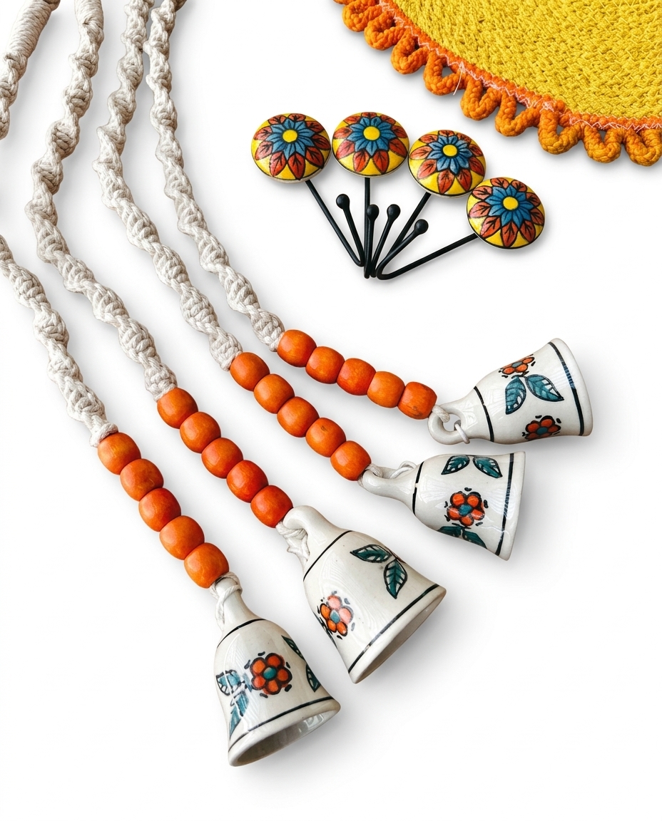 Handcrafted Ceramic Bell Decor
