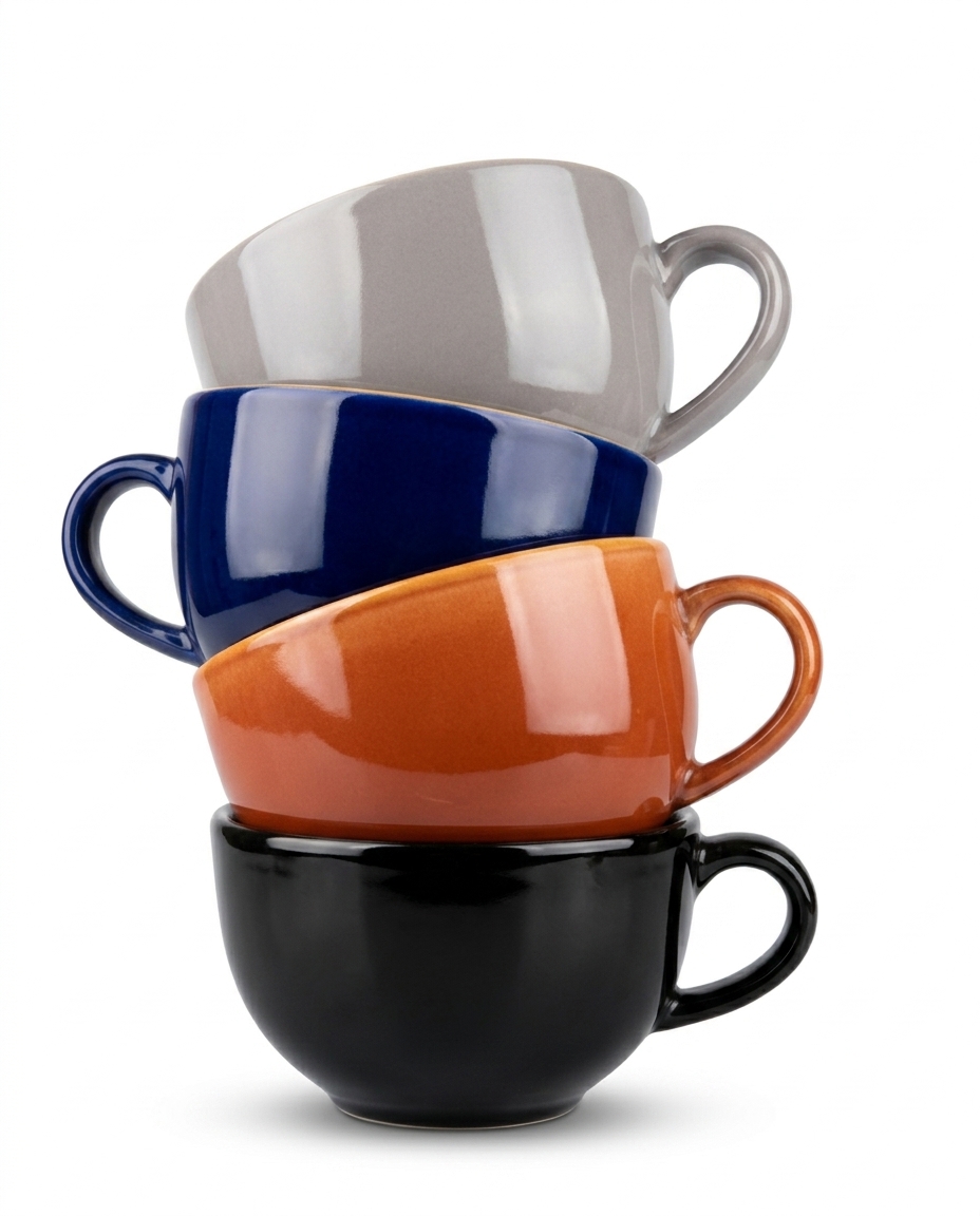 Ceramic Coffee Cups Set view 3