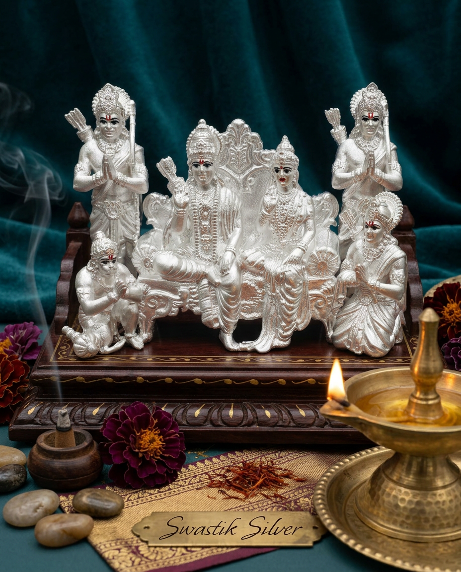Silver Lord Rama Idol view 2