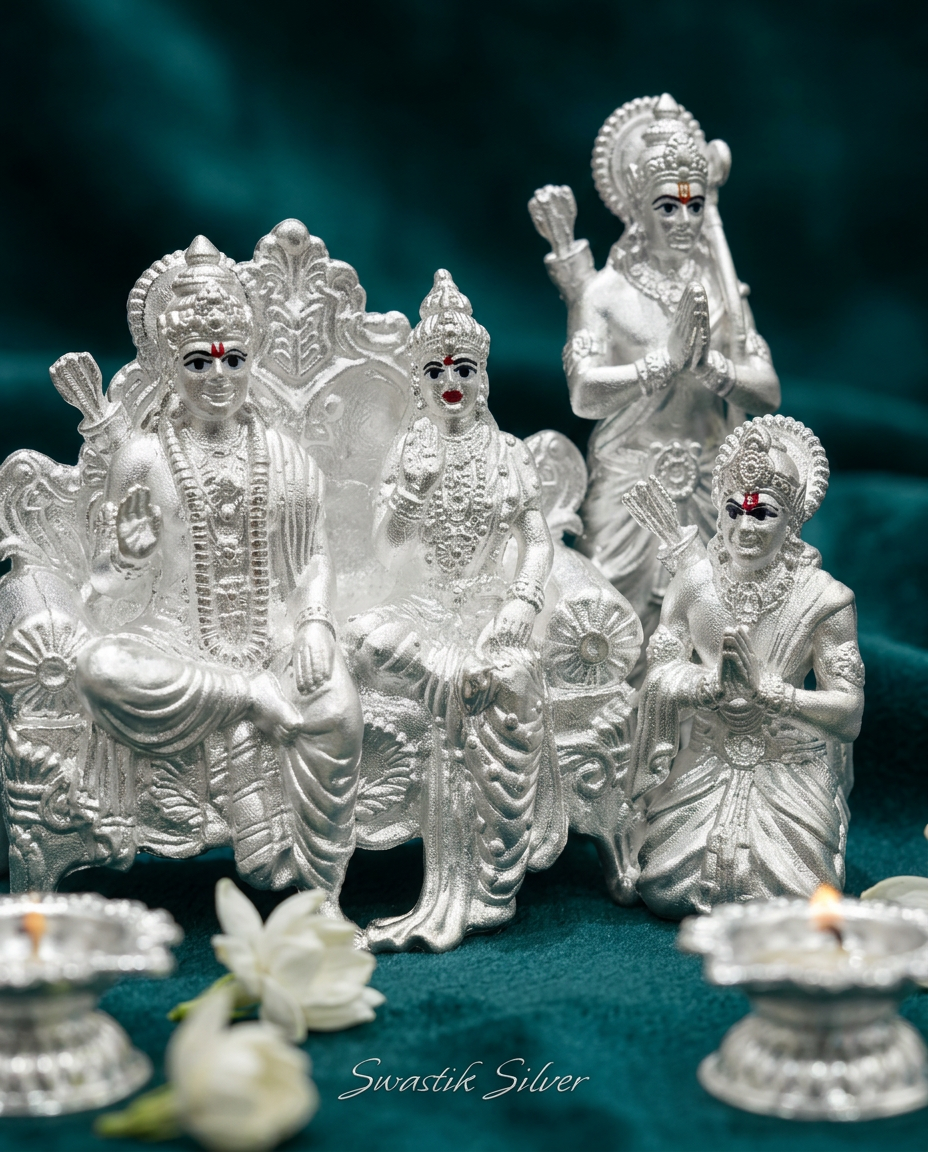Silver Lord Rama Idol view 5