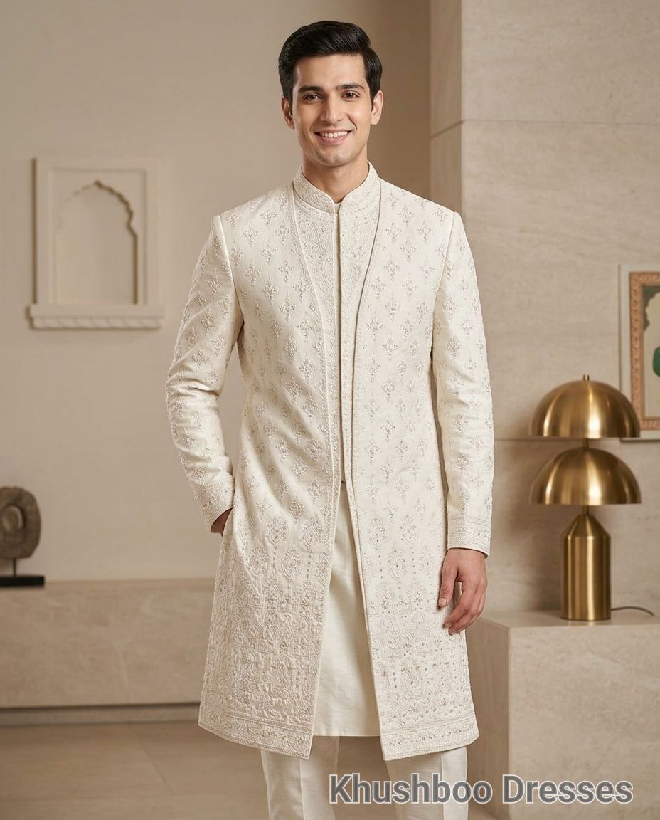Embroidered White Ethnic Jacket