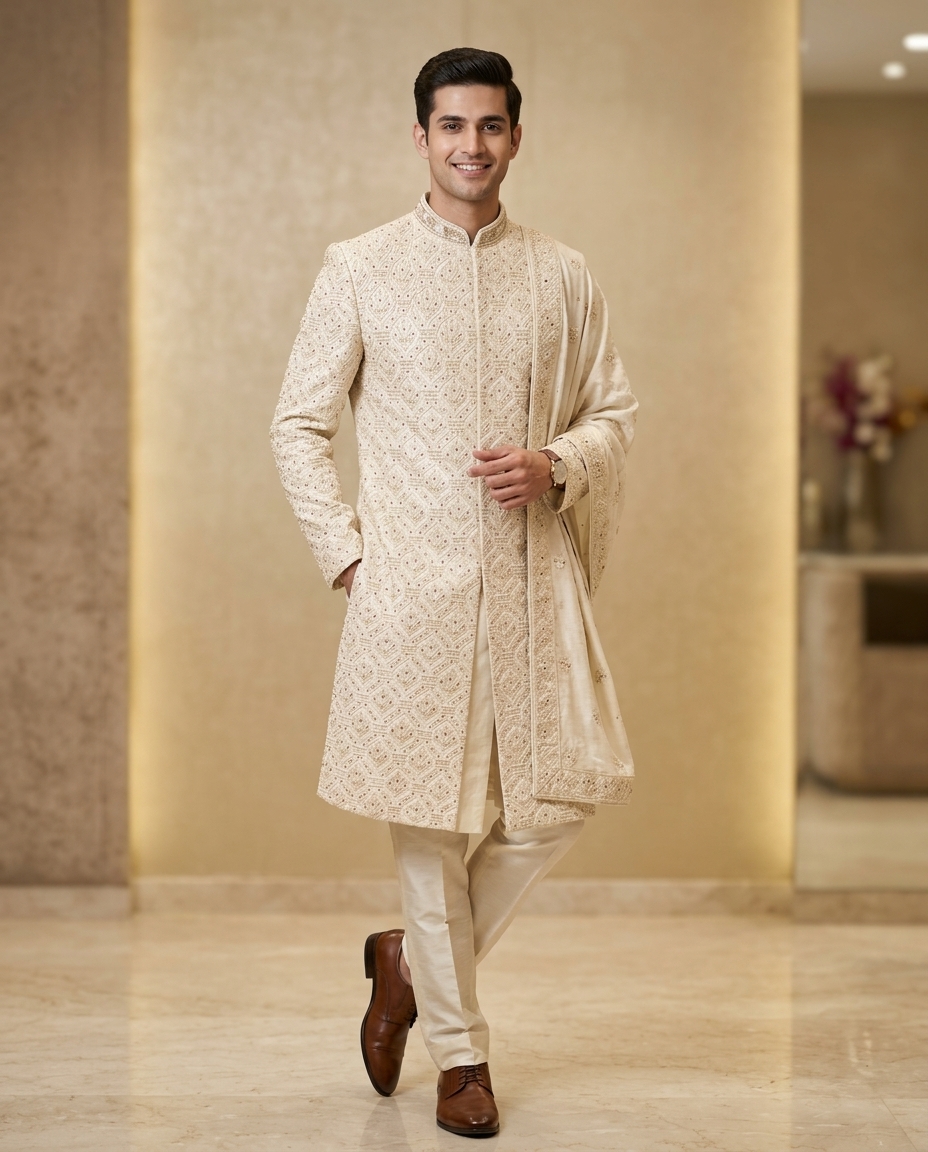 Embroidered Sherwani