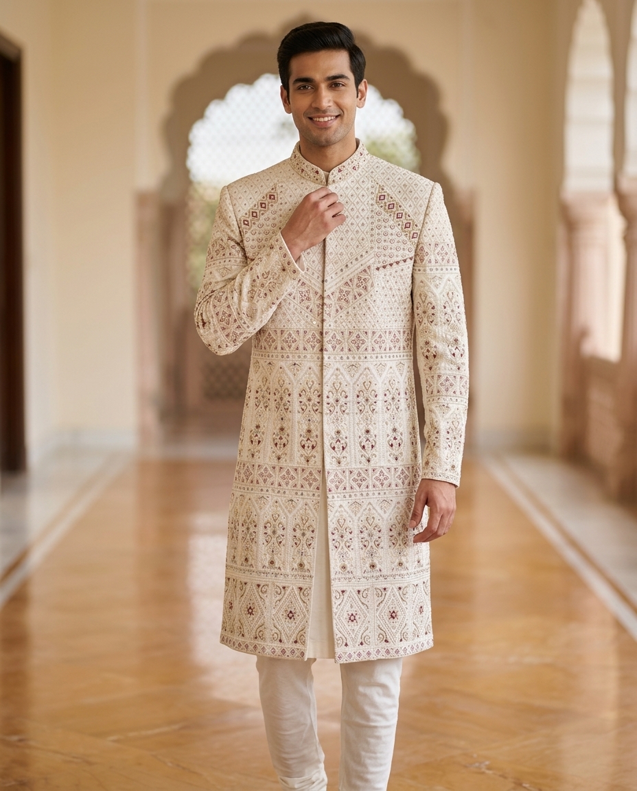 Embroidered Sherwani