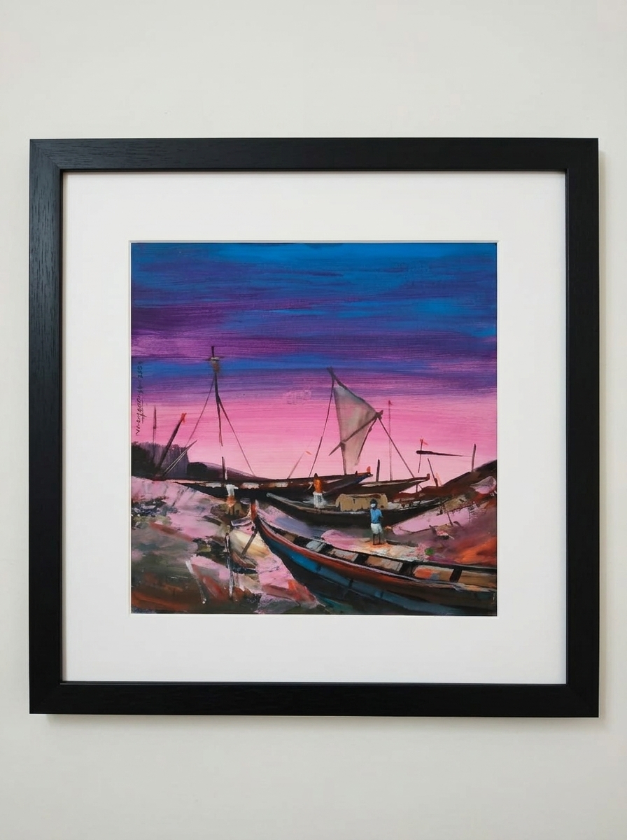 Abstract Coastal Painting