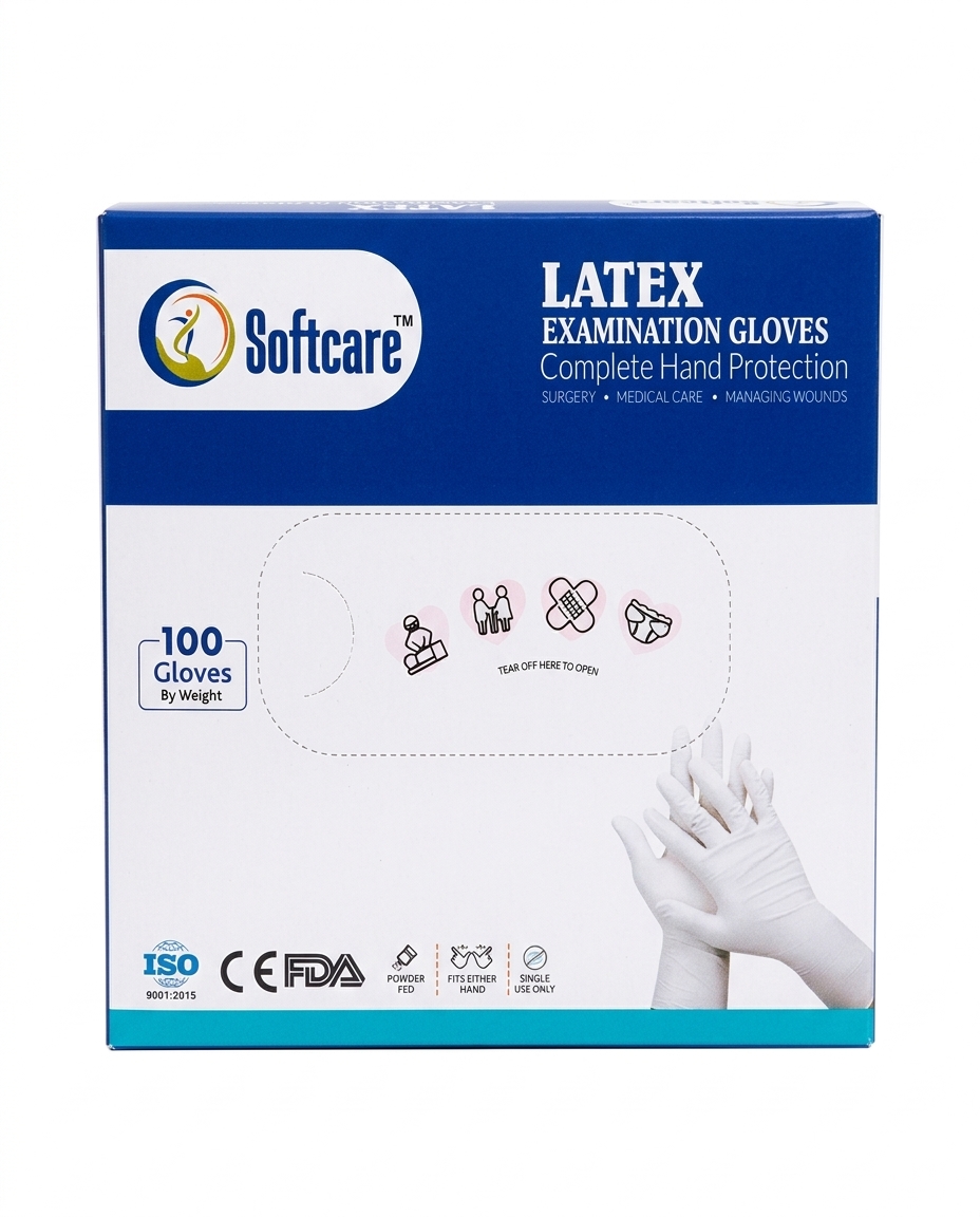 Softcare Latex Examination Gloves