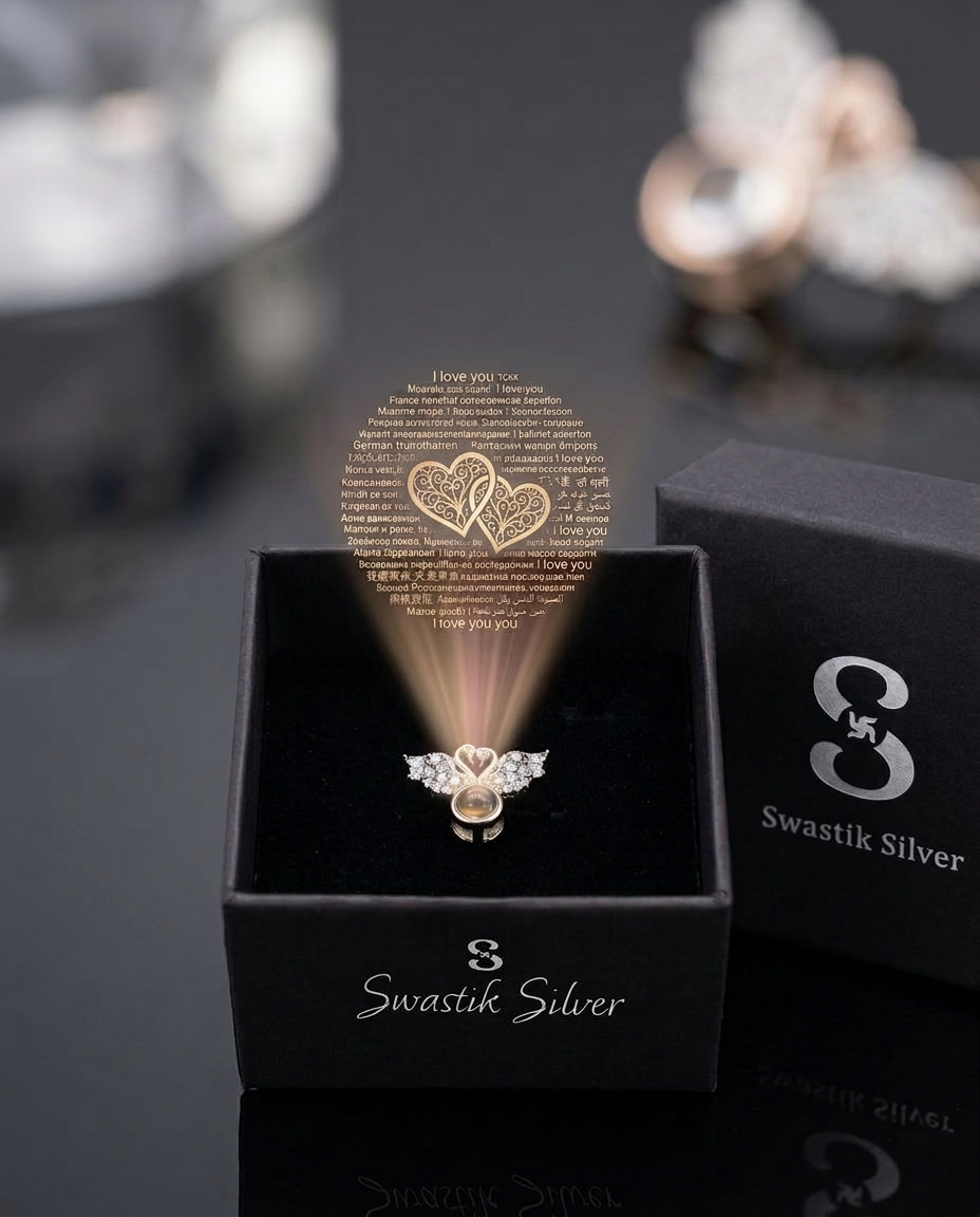 Guardian Angel Wings Nanotechnology Projection Ring view 2