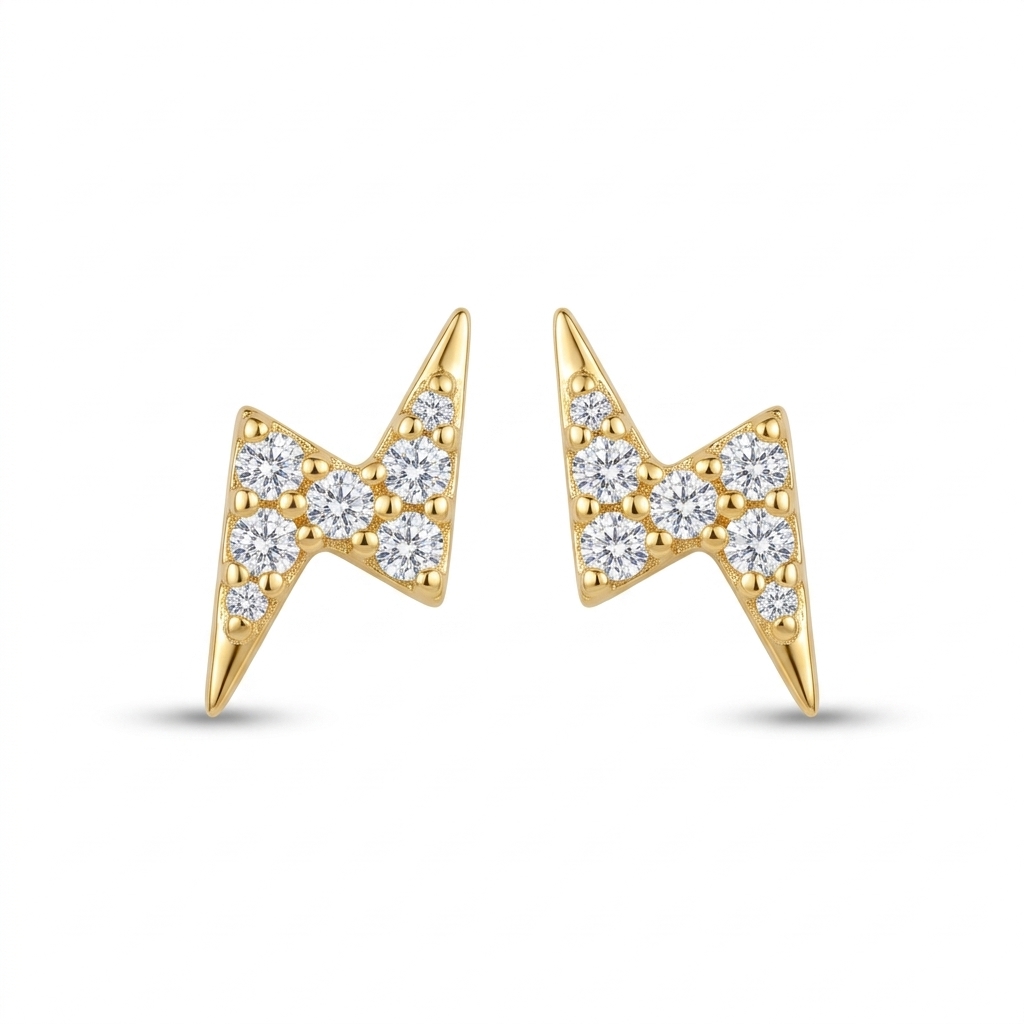 Gold Plated Bow Earrings