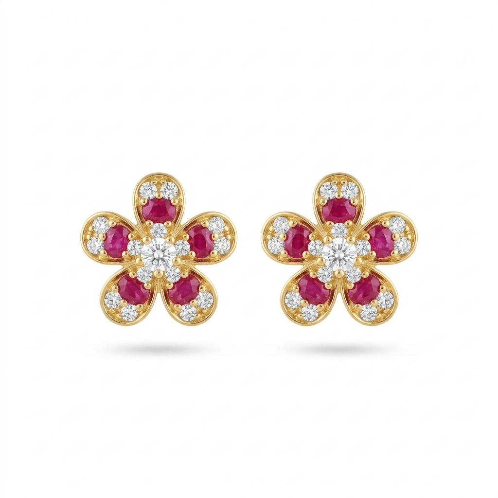 Flower Stud Earrings