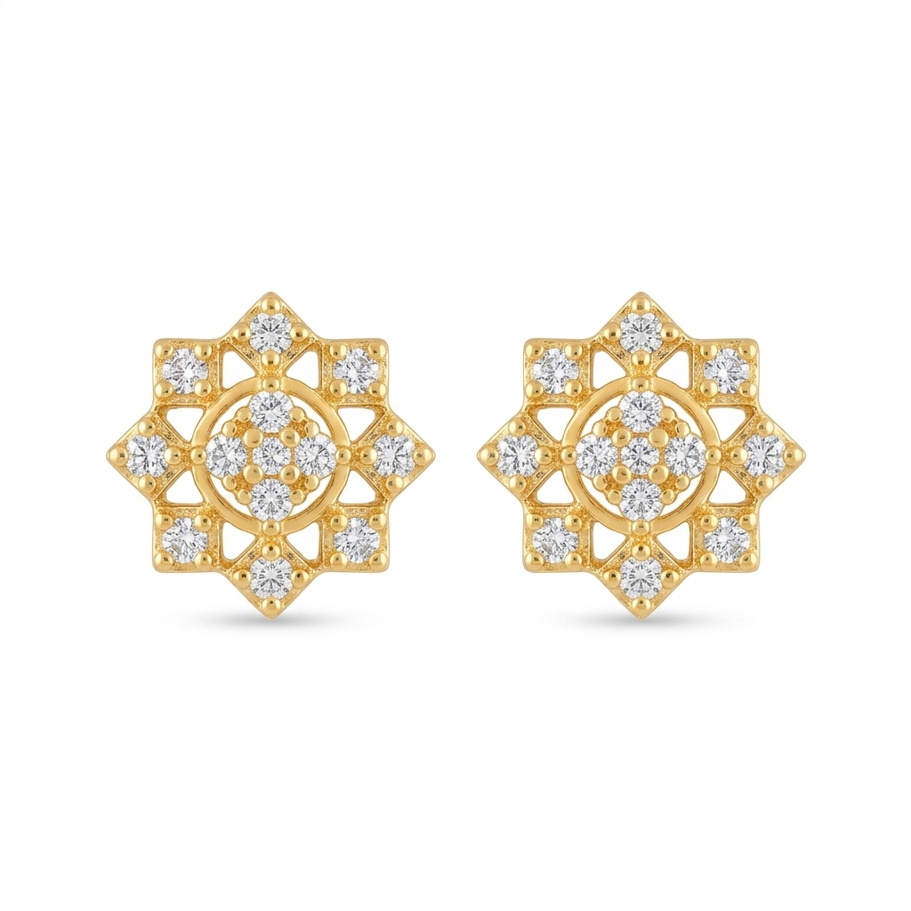 Designer Gold Earrings