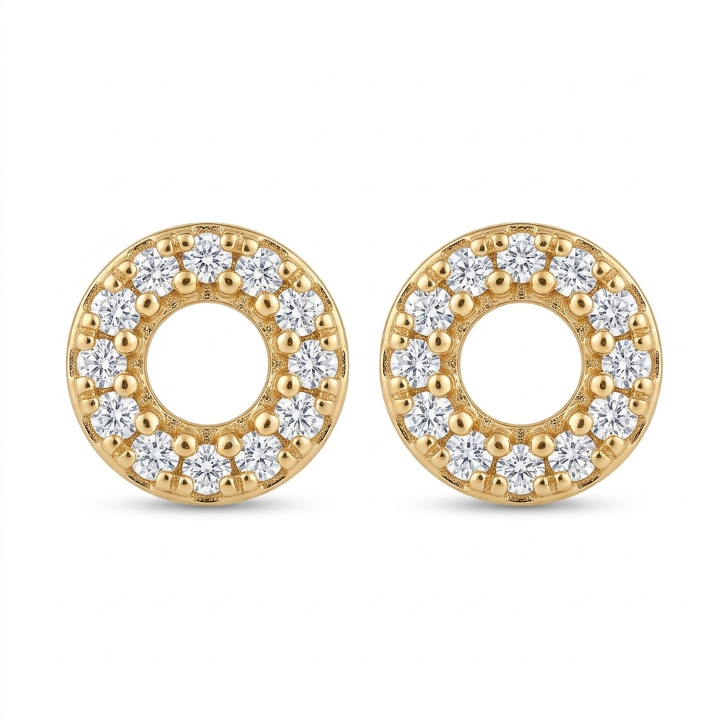 Gold Stud Earrings