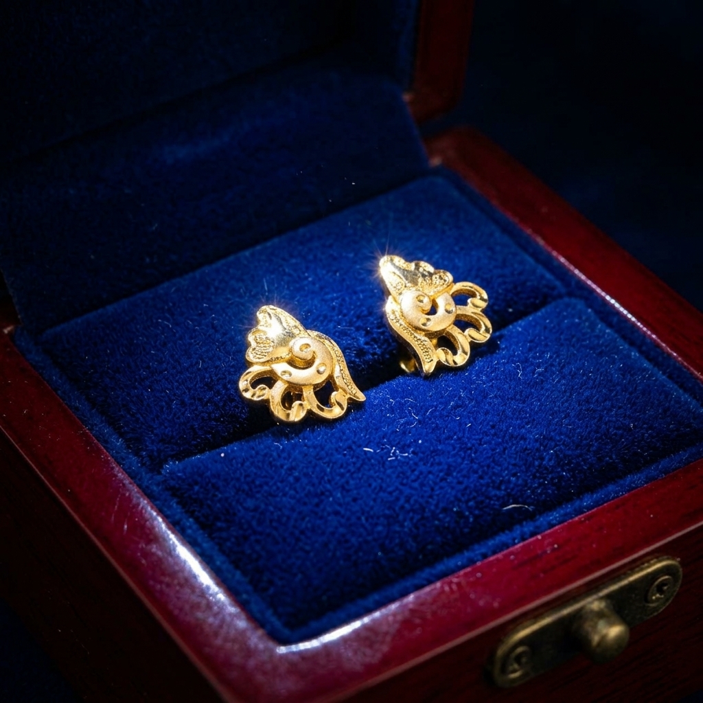 Traditional Gold Earrings