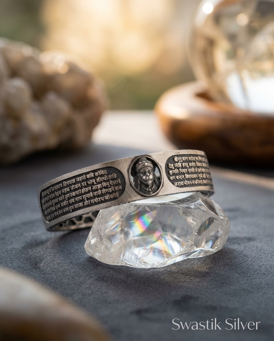 Rhodium Hanuman Kada view 10