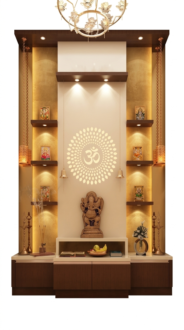 Wooden Puja Mandir