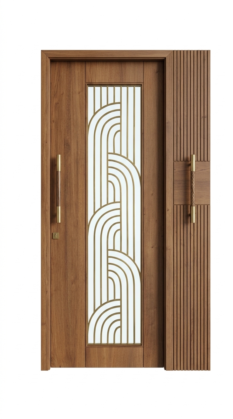 Modern Wooden Entrance Door