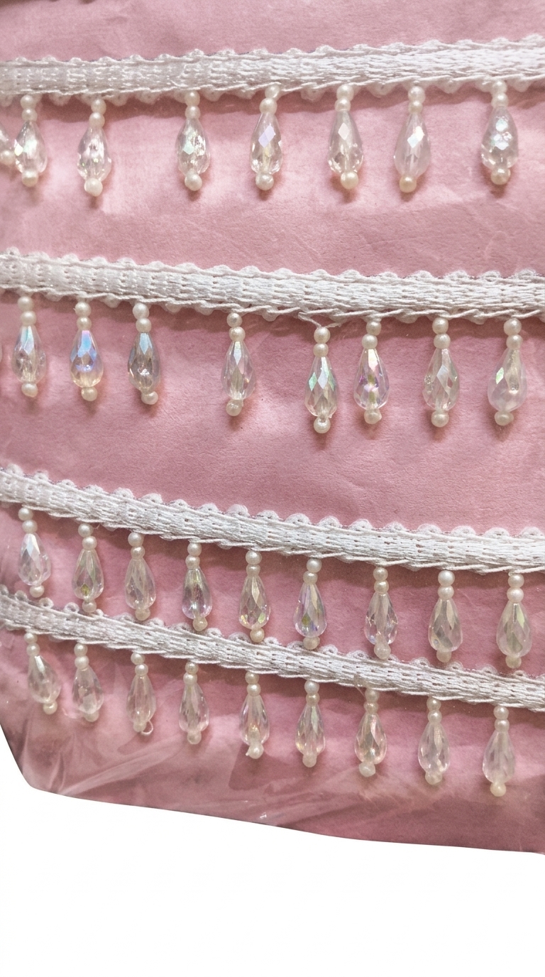 Crystal Beaded Lace Trim