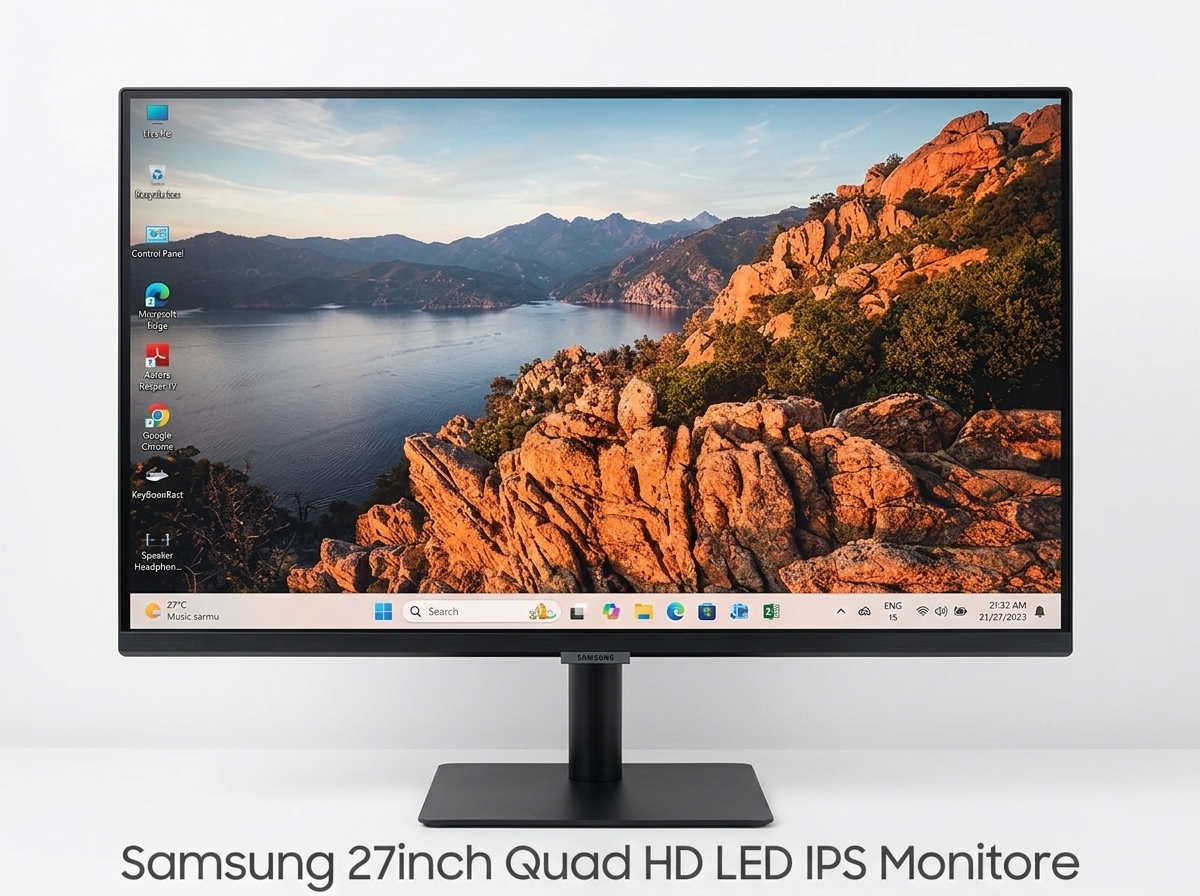 Samsung Monitor 27inch Quad HD LED IPS Pennal