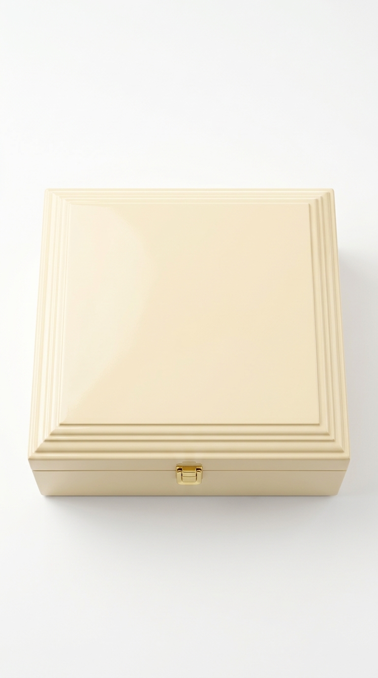 Elegant Cream Jewelry Box