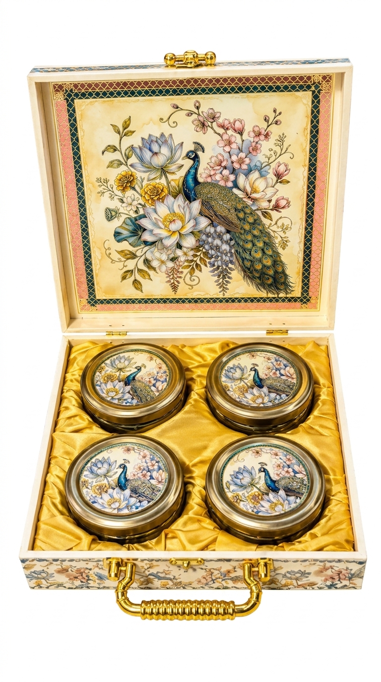 Decorative Peacock Storage Box