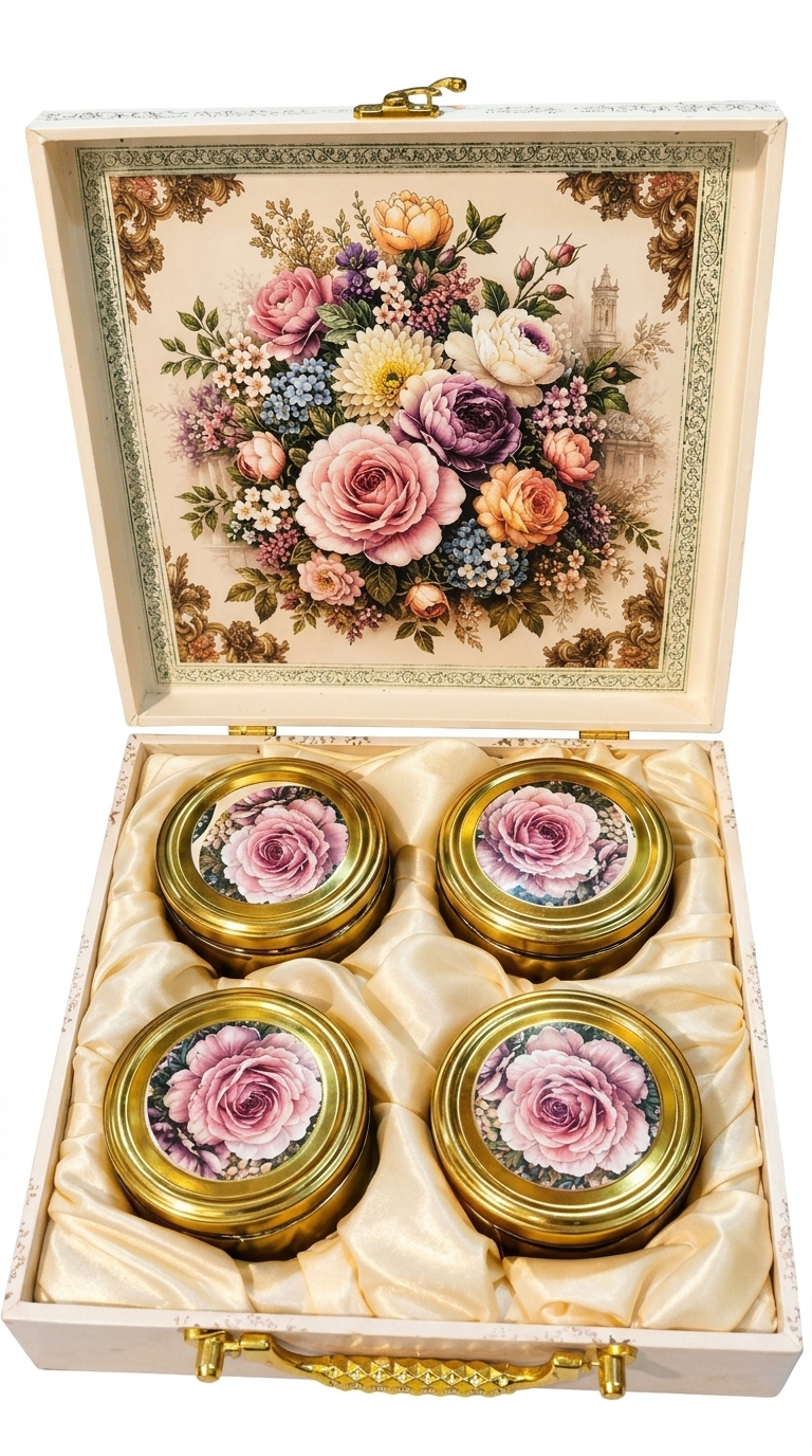 Decorative Floral Storage Containers