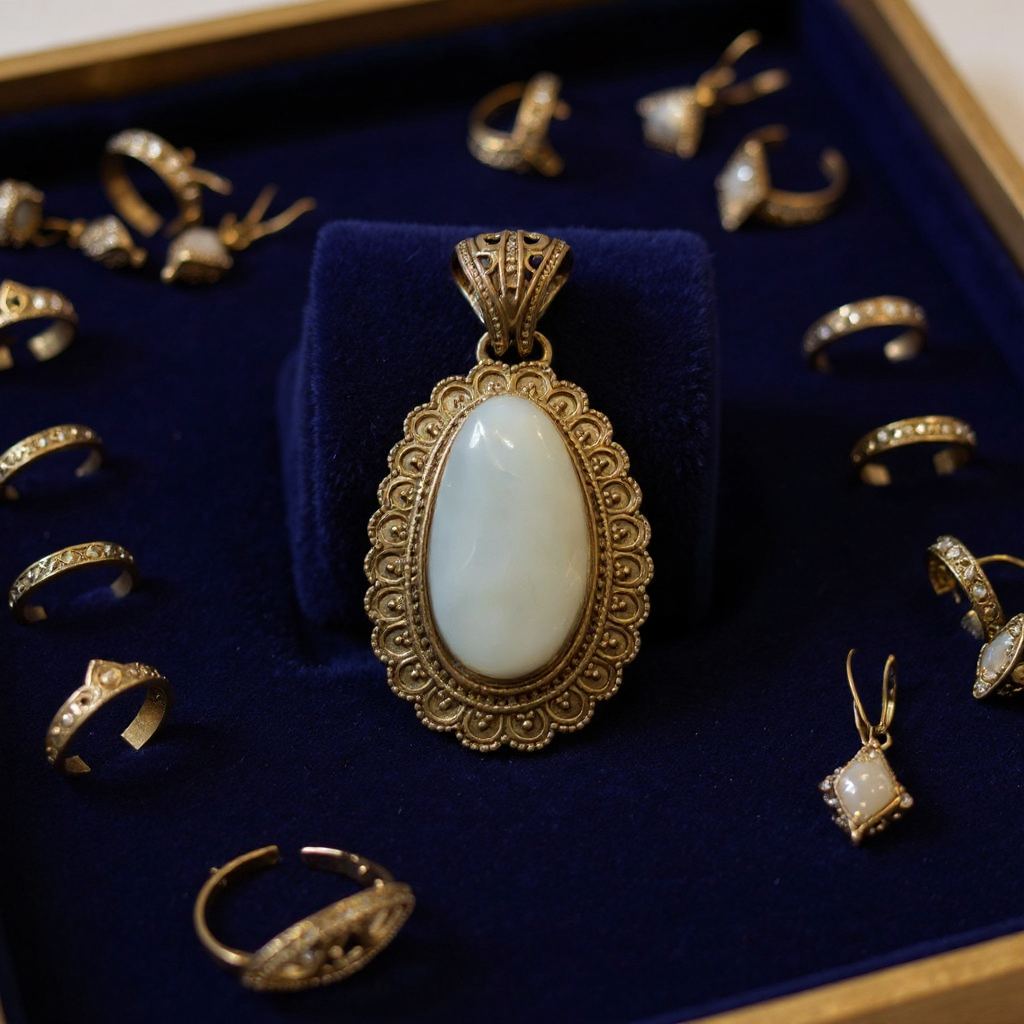 Vintage Oval Pendant view 2